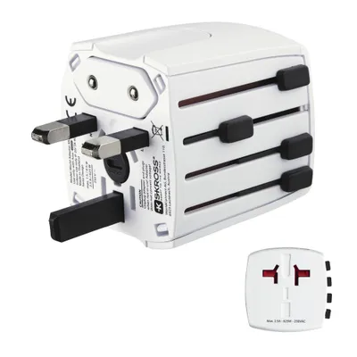 Produktbild von Hama MUV Micro, Universal, Universal, Gerade, Gerade, Typ A, Typ B, Typ C (Euro-Stecker), Typ D (VK), Typ E (FR), Typ F, Typ G (VK), Typ H (IL), Typ I..., Typ A, Typ C, Typ G (VK), Typ I (AU)