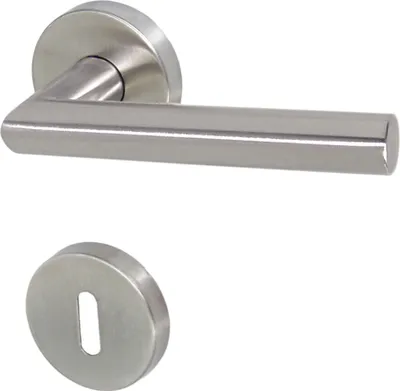 Produktbild von Edelstahl Türbeschlag TA-1206 R BB Türdrücker Türgriffe Türklinke