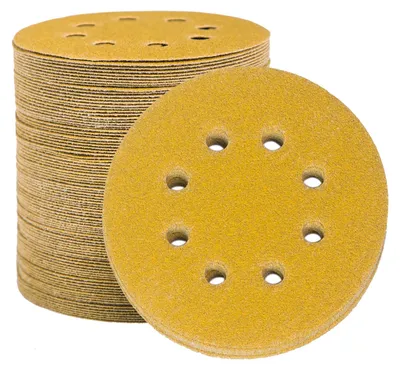 Produktbild von STEBRUAM 100Stück Schleifpapier 125mm Klett 60 körnung Exzenter Schleifer – 100 Stück, Körnung 60