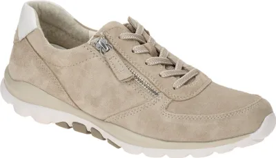Produktbild von Rollingsoft Sneaker 86.968.33, Velourleder, Beige-Weiß, Reißverschluss, Fußbett zum Wechseln 43
