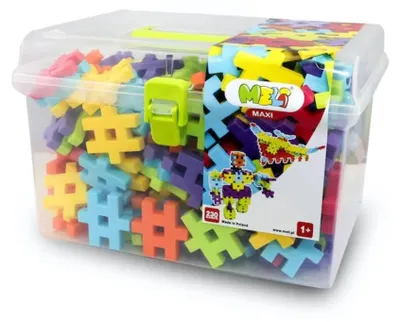 Produktbild von Meli Maxi Konstruktionsbausteine-Set – 230 Elemente für Kleinkinder ab 1 Jahr