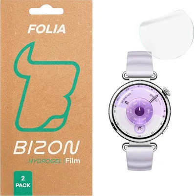 Produktbild von Hydrogel Folie für den Bildschirm für Huawei Watch GT6 41 mm, Bizon Glass Watch Hydrogel Duo, 2 Stück