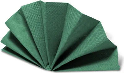 Produktbild von 400x Servietten DekoStar 38 x 38 cm dunkelgrün