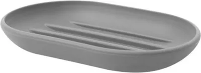 Produktbild von Umbra Bath Touch Seifenschale, Seifenbehälter, Seifenablage, Seifenschälchen, Soft Touch Kunststoff, Grau, 023272918
