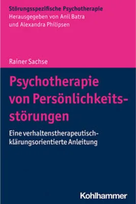 Zdjęcie produktu dla Psychotherapie von Persönlichkeitsstörungen
