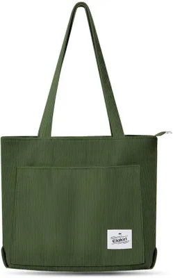 Produktbild von Große Corduroy-Shoppertas für Damen, Reisen, Arbeit, Alltag