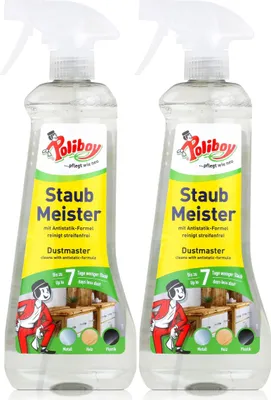 Produktbild von Poliboy Staub Meister Möbelpflege 500ml - Für Holz, Kunststoff, Glas (2er Pack)