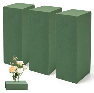 Steckschaum für Blumen, 4 Stück, 22,5 x 11 x 7,8 cm, quadratisch
