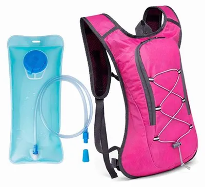 Produktbild von Hydratatiepack für Outdoor-Aktivitäten wie Radfahren, Wandern, Laufen und Ziehen, mit Schultergurten - Rosa