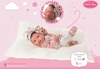Produktbild von Lalka Recien Nacida Pipa 42 cm Antonio Juan 50036