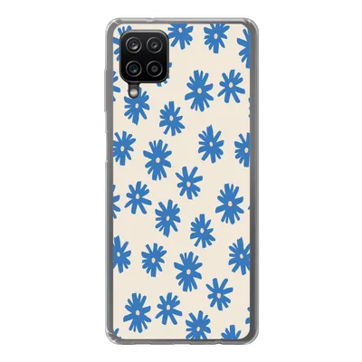 Produktbild von MuchoWow® Handyhülle Schutzhülle Hülle für Samsung Galaxy A12 Blume - Muster - Minimalismus Silikon Softcase Handy Hülle - Bild