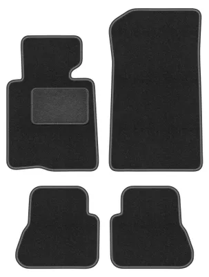 Immagine prodotto di Tappetini in moquette per BMW 3 E46 2000-2007 (cabrio) – set 4 pezzi, grigio grafite, su misura – Wielganizator LUX