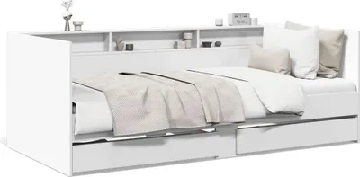 Produktbild von vidaXL Tagesbett mit Schubladen ohne Matratze Weiß 100x200 cm