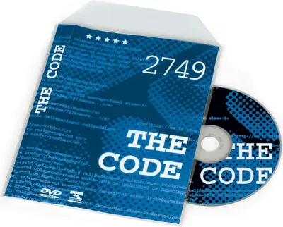 Produktbild von DVD Hüllen 150x185mm mit Klappe VE= 100 Stück