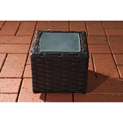 Produktbild von CLP Polyrattan Blumenkübel Laura S,schwarz