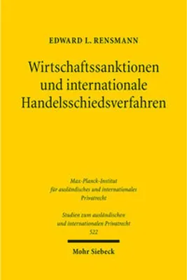 Produktbild von Wirtschaftssanktionen und internationale Handelsschiedsverfahren