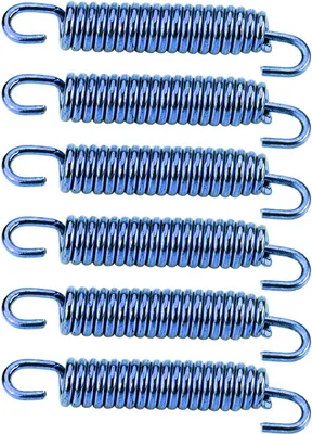 Immagine prodotto di 6pcs acciaio inox marmitta tubo di scarico gancio per moto scooter ATV blu