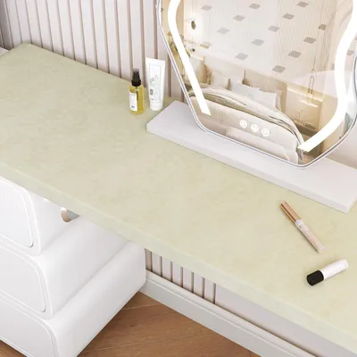 Productafbeelding van Beige Fluwelen Zelfklevend Behang 30cmx300cm