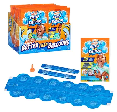 Produktbild von Nerf Super Soaker Better Than Balloons, Wasserballons, Mehrfarbig, 3 Jahr(e), 36 Stück(e)