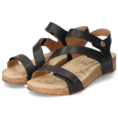Obrázok produktu pre Josef Seibel Tonga 25 Dámske kožené sandále s členkovým remienkom Black - 37 EU / Black