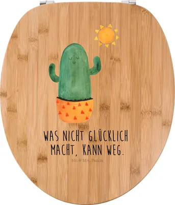 Produktbild von Mr. & Mrs. Panda Klo-Deckel Kaktus Sonne - Transparent - Geschenk, WC Brille, WC-Sitz, Toilettendeckel, Neustart, Kakteen, Toilettenbrille, Geschenkidee, Motivation, Sitz