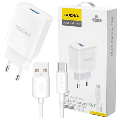 Zdjęcie produktu dla DUDAO Dudao A20EU 1x USB-A + kabel USB-A - USB-C