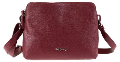 Image de Sac bandoulière pour femmes en cuir véritable, marque Pierre Cardin, avec bandoulière réglable, fabriqué en Italie