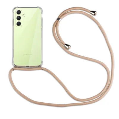 Produktbild von Handykette für Samsung Galaxy A54 5G Handyhülle mit Band Case Hülle mit Kordel Beige / Braun