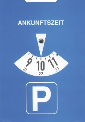 Produktbild von Parkscheibe Karton 11x15cm