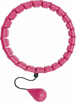 Produktbild von 36 Knoten, Pink Smart Gewichteter Hula-Hoop-Reifen nie fallen, für Erwachsene, Kinder, 2in1 Fitness und Massage, Geeignet für Taille: 50-160cm