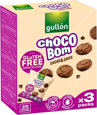 Produktbild von Gullón Choco Bum Cacao & Chips Cookies 3x40g
