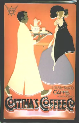 Produktbild von Blechschild Costina Coffee Kaffee retro Schild Nostalgieschild