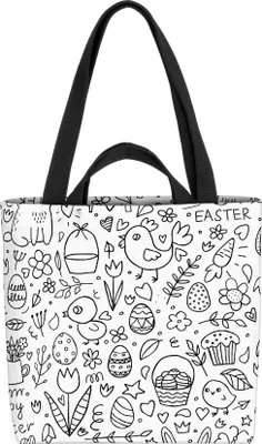 Produktbild von VOID Ostern Küken Hase Eier Tasche 33x33x14cm,15l Einkaufs-Beutel Shopper Einkaufs-Tasche Bag