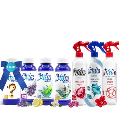 Frida Lufterfrischer & Allzweckreiniger Set 7-teilig – Sport Mix 3,30 l