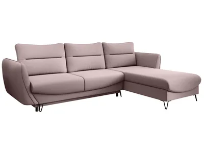 Produktbild von NABBI Ecksofa mit Klapp- und Stauraum Salma P - hellrosa
