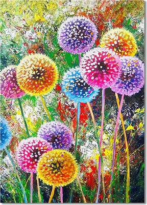 Produktbild von Diamant Painting Bilder (30cmx40cm), 5D Diamant Painting Full für Erwachsene Geschenk Wall Decoration, Löwenzahn