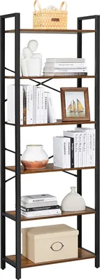 Produktbild von VASAGLE Bücherregal mit 6 Ebenen Aufbewahrungsregal Industrie-Design