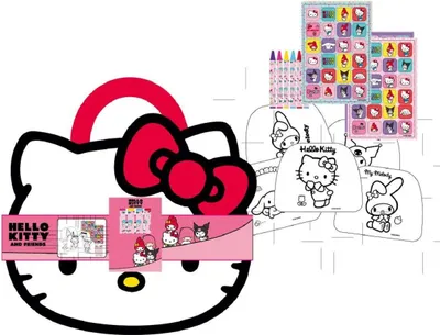 Produktbild von Hello Kitty Spiel- & Malheft Kinder Aktivitätsbuch mit bunten Seiten