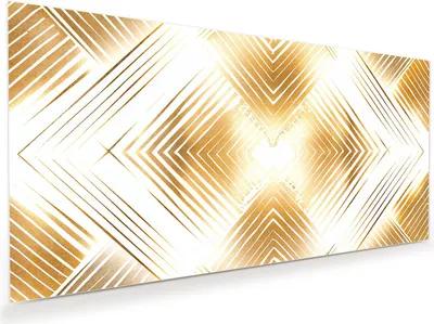 Produktbild von Glasbild 120x60cm in XXL für Wohnzimmer, Schlafzimmer Motiv Geometrisches Muster