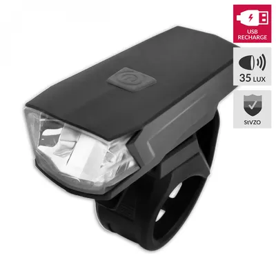 Obrázek produktu pro LED světlomet LYNX High Power 35 lux USB dobíjecí černý StVZO