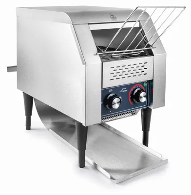 Transportband-Toaster 2.240 W Edelstahl 2 Schlitze Silber