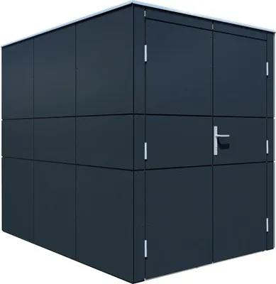 Produktbild von Bertilo HPL Fahrradgarage - 6 mm anthrazit HPL Bike: 155 x 229 cm