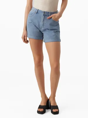 Produktbild von Vero Moda 10279493-Blue / Light Blue Denim-XL, Weiblich, Erwachsener, Blau, Hellblau, Light Blue Denim, Lose Passform, Baumwolle, Polyester