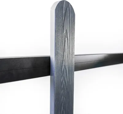 Produktbild von WPC Zaunlatten GRAU 100 cm - 10 Stück Zaun Bretter für Gartenzaun & Lattenzaun