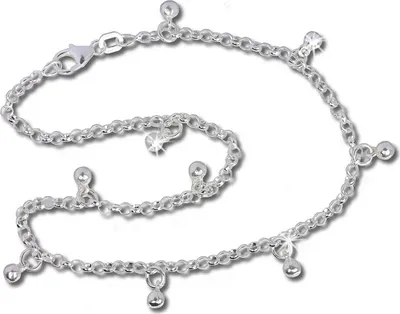 Produktbild von SilberDream 25,5cm Fußkette für Damen allergenfrei Bollywood Echt Silber D2SDF015