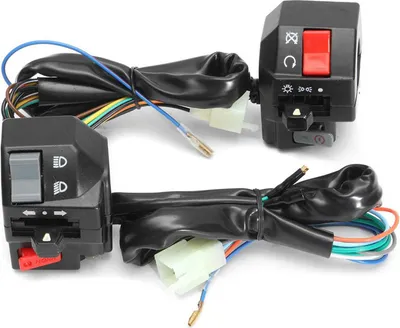 Obrázek produktu pro Přepínače motocyklu 22mm Ovládací lišta vlevo vpravo Horn Otočit světlomet elektrický start řídítka spínač černý