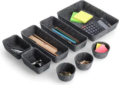 Produktbild von ZELLER Organisationsset 8teilig Vlies grau