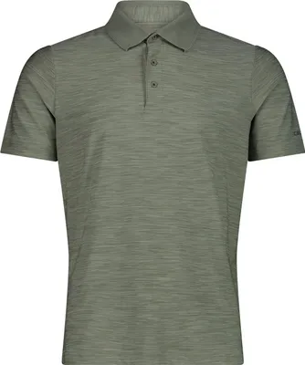 Image de Polo pour homme en jersey stretch mélangé, coupe décontractée CMP SAGE MEL. 48