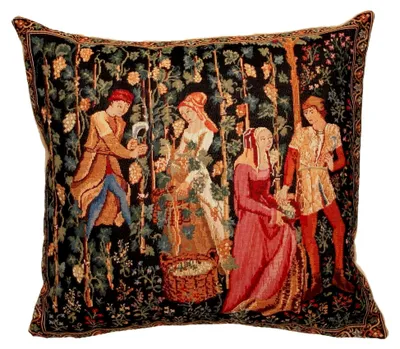 Produktbild von Kissenbezug 45x45 cm Gobelin für Sofakissen (Weinernte)