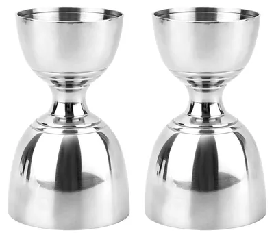 Cocktail-Messbecher 2er-Set, 60/30 ml, Edelstahl